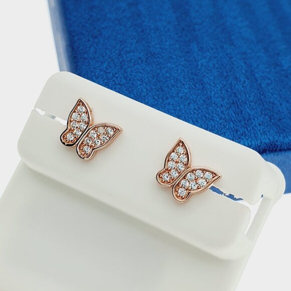 "14K Rose Gold Plated 925 Sterling Silver Earrings for Women/Girls, US44013